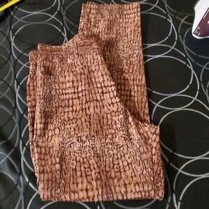 Mesmerize High Rise Sequin Snake Print Straight Leg Trouser Size 8